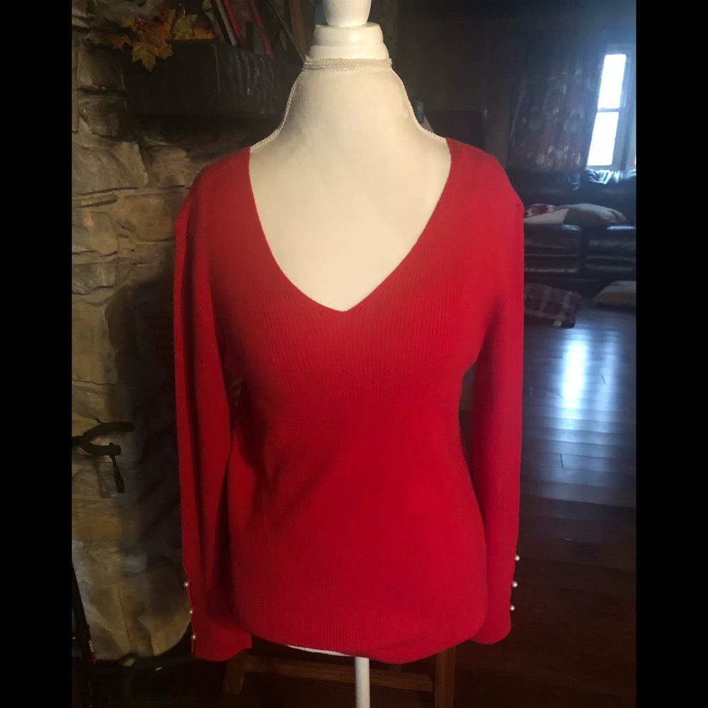 NWT Ann Taylor red sweater.